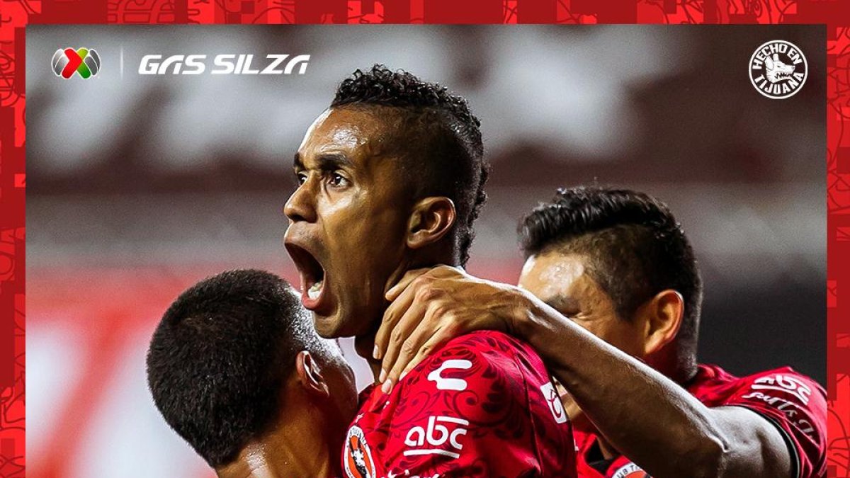 Fidel Martínez y su segundo gol con los Xolos.