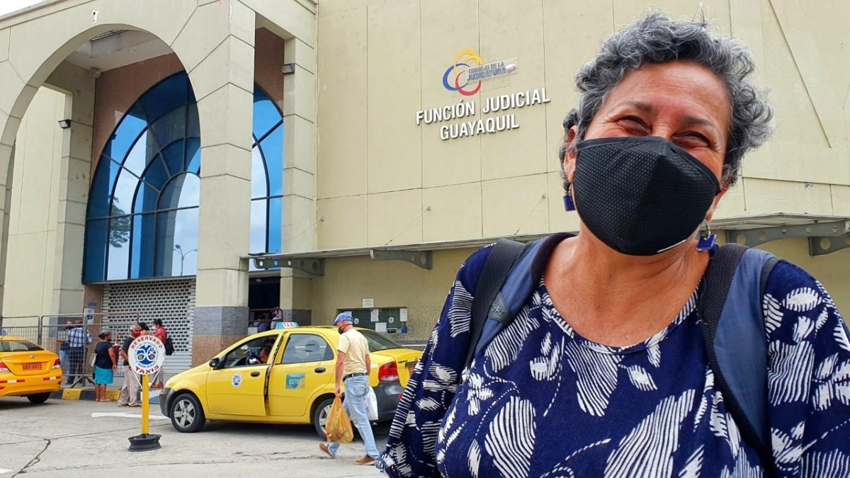 Patricia Bermúdez madre y abuela de las víctimas.