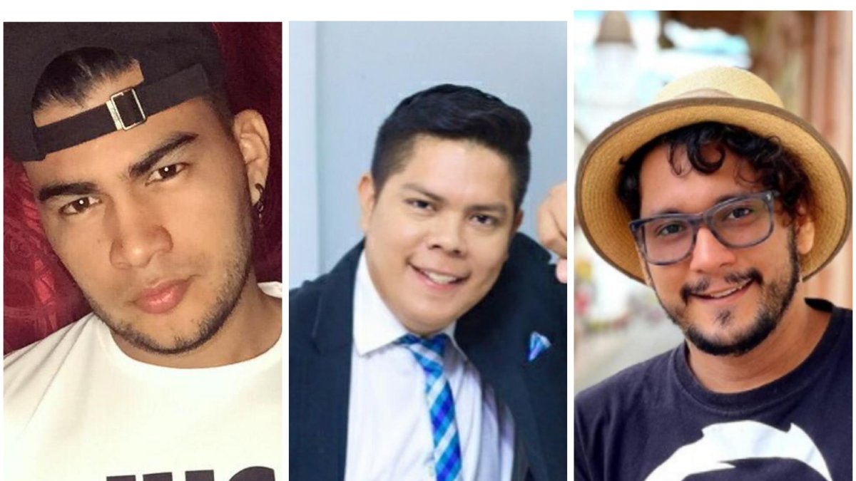 Eduardo el 'Chino' Vera, Christian Albán y Felipe el 'Loco' Crespo.