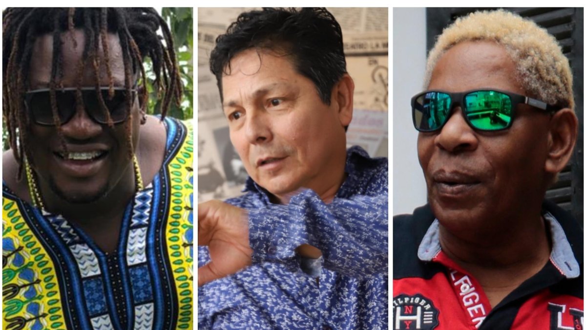 Orlando Quiñónez, Oswaldo Segura y Mario Cabezas.