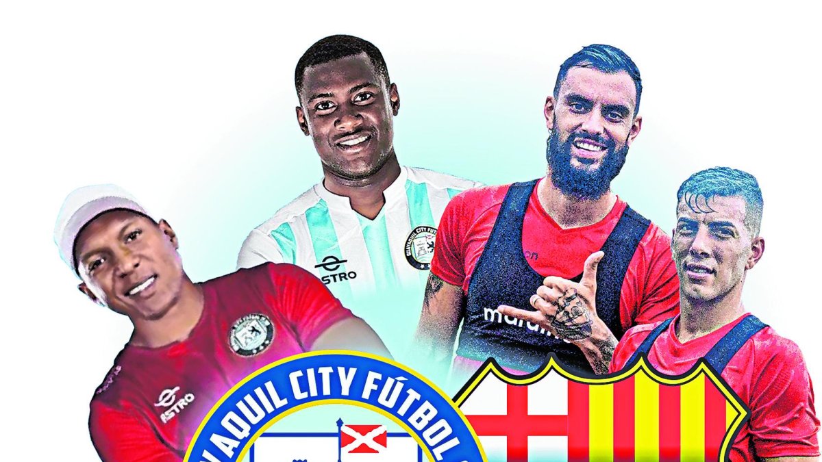 Máximo Banguera, Marcos Caicedoi, Gonzalo Mastriani y Michael Hoyos antes sus ex.