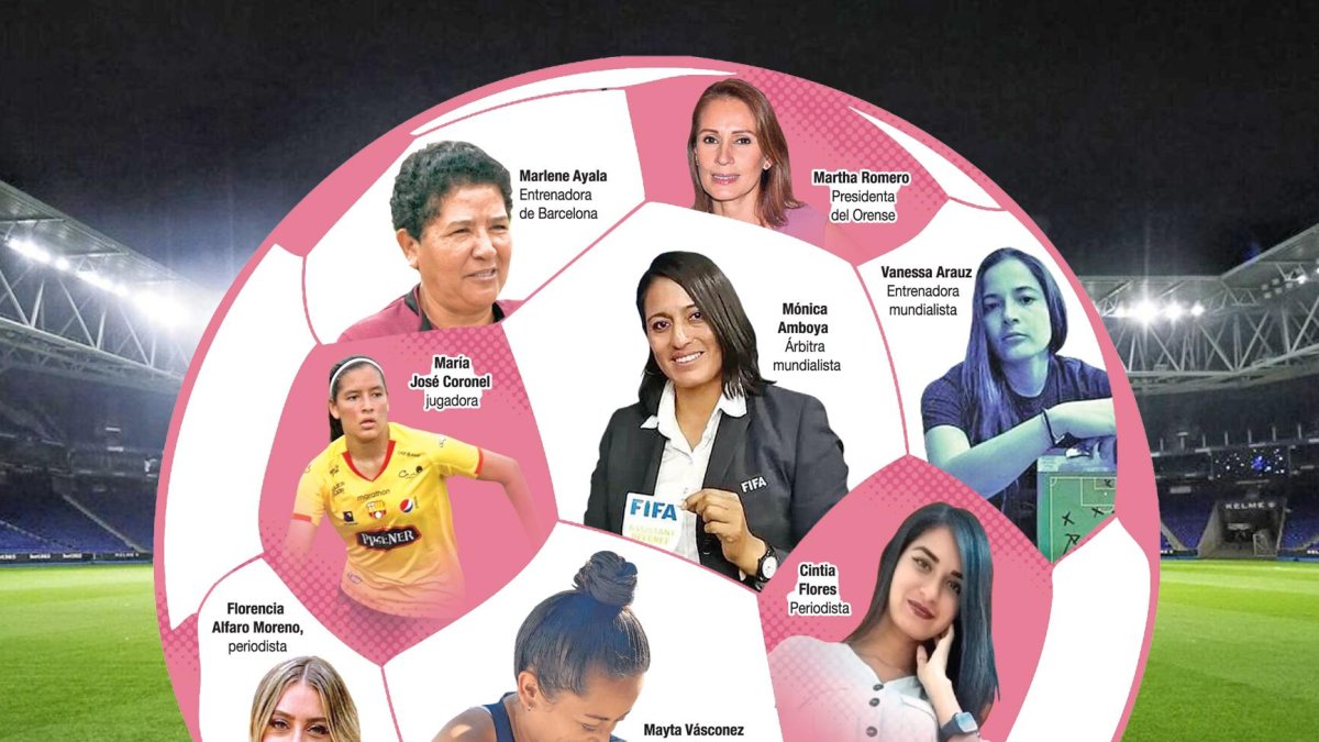 Mujeres que dicen presente en el fútbol ecuatoriano.