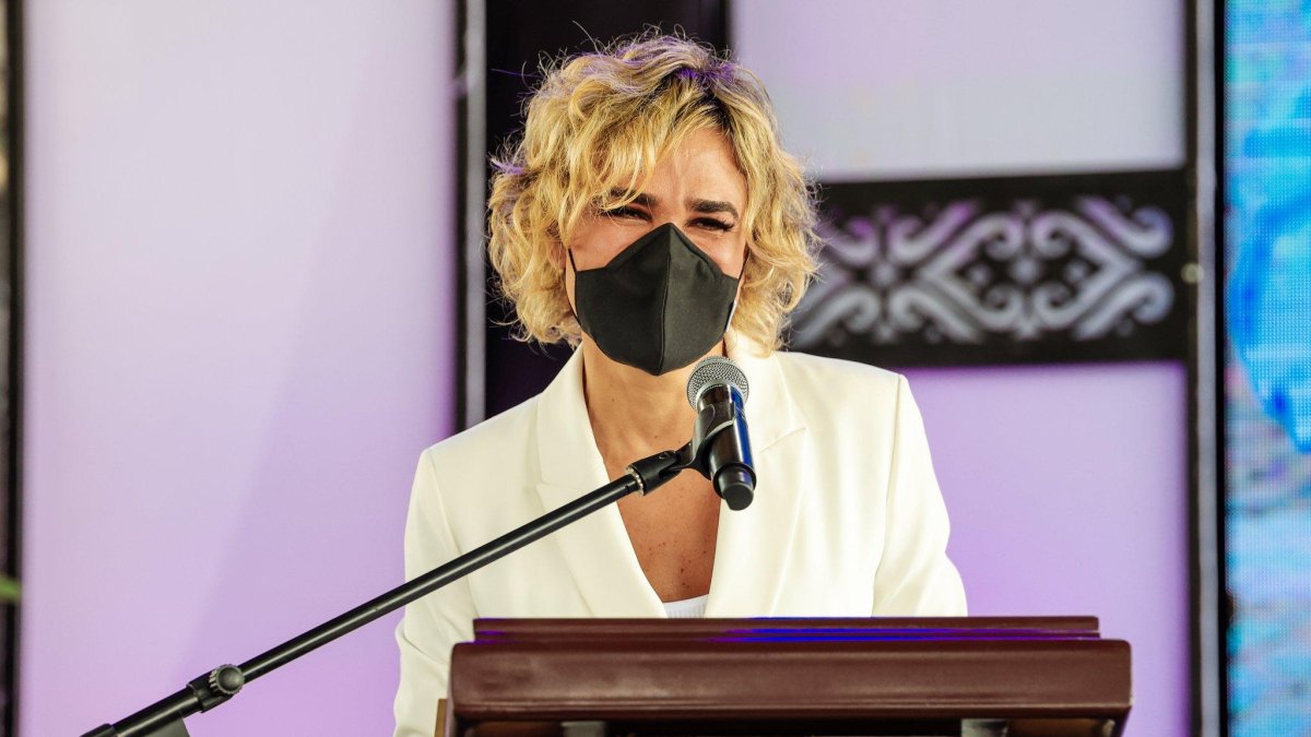 Referencial. La alcaldesa de Guayaquil, Cynthia Viteri, le agradece el mensaje de apoyo a Correa