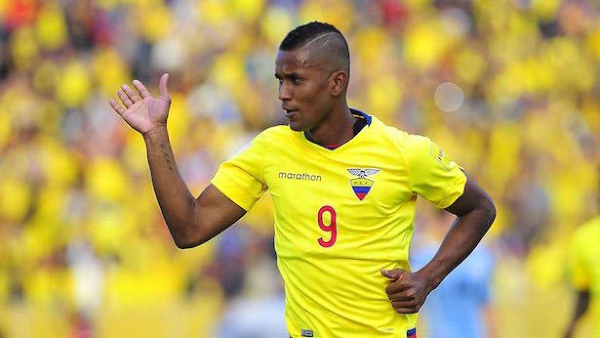 Fidel Martínez vistió en el 2017 la camiseta de Ecuador.