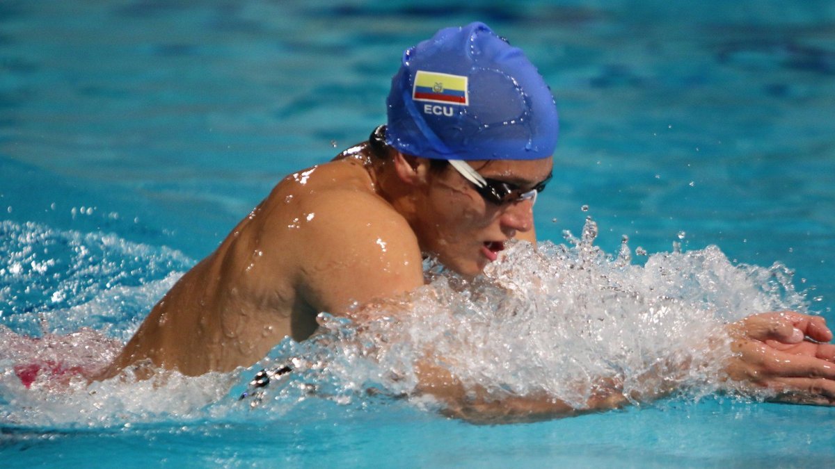 El nadador ecuatoriano Tomás Peribonio debutó en los JJ.OO. de Tokio en los 400 metros combinados.