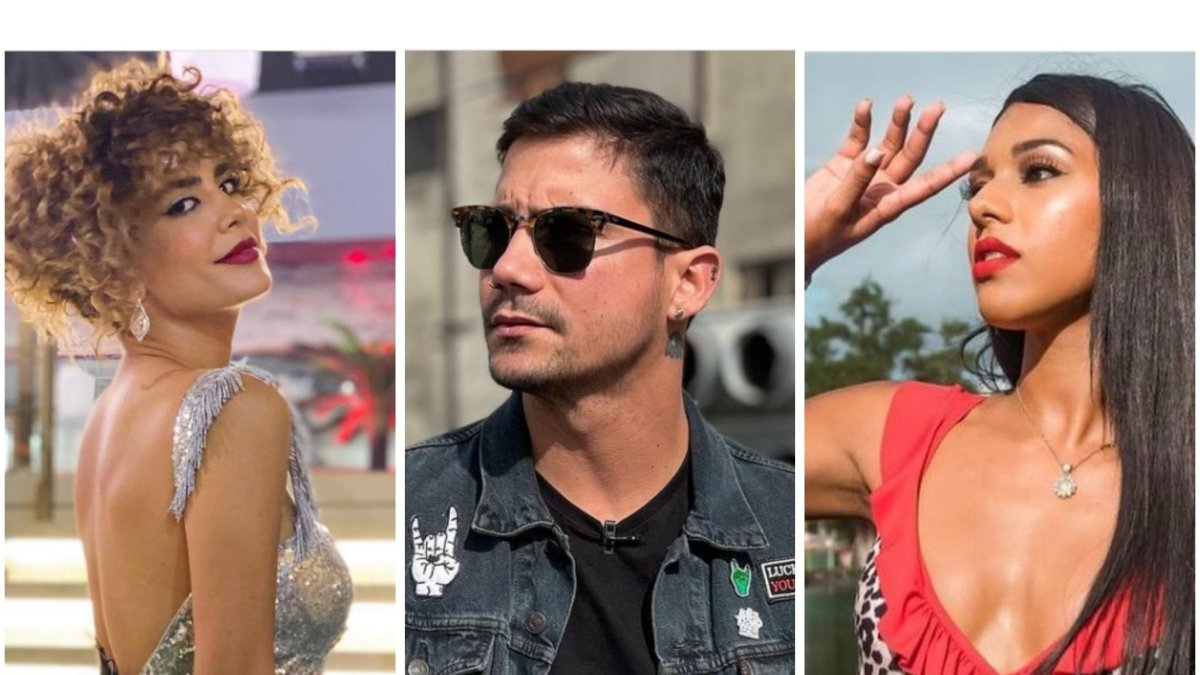 Mare Cevallos, Andrés Salvatierra y Andrea Ruiz, participantes de el reality El poder del Amor.