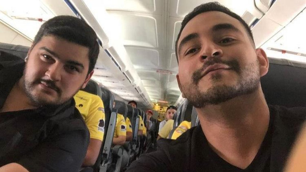 Víctor León y Aquiles Álvarez en una foto, antes que exista el fuego cruzado. Se espera que ´para antes de Navidad la paz regrese.