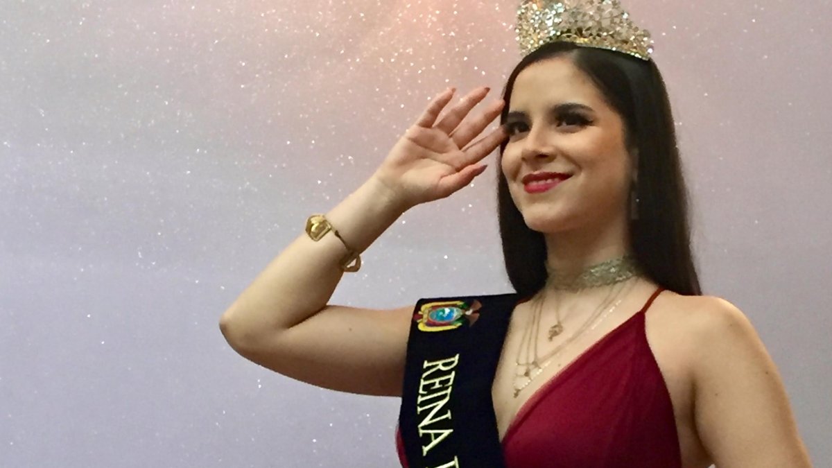 Gabriella Navarro Zambrano reina de Ecuador en Italia.