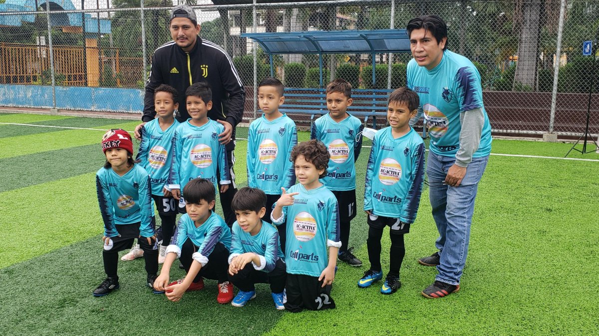 El equipo San Bernardino en la sub-9.