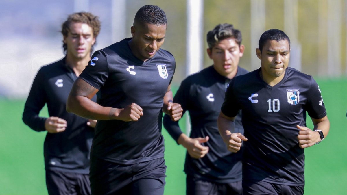 Antonio Valencia y Jefferson Montero, cuando coincidieron en el Querétaro de México.