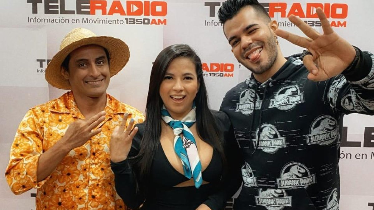 Julio Larrea, Jomahira Ganchozo y Carlos Lira.