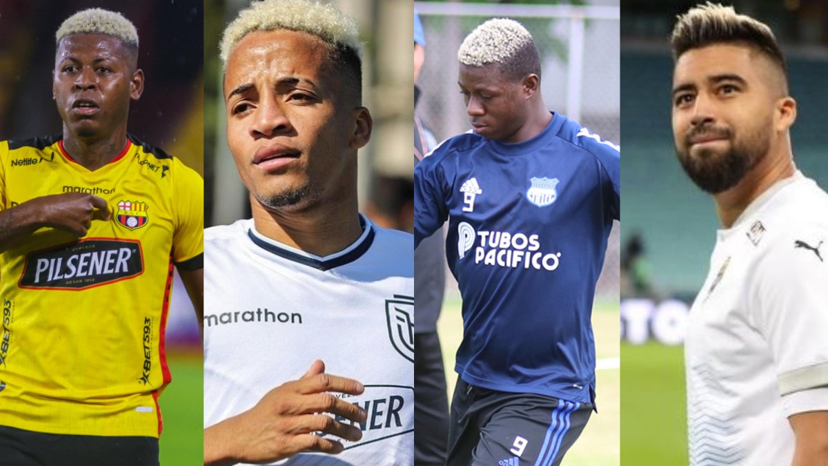 Gabriel Cortez, Byron Castillo, Alejandro Cabeza y Cristhian Noboa.