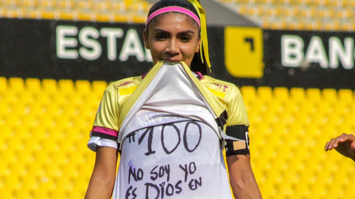 Madelen Riera la histórica goleadora ecuatoriana, lleva 10 con Barcelona.
