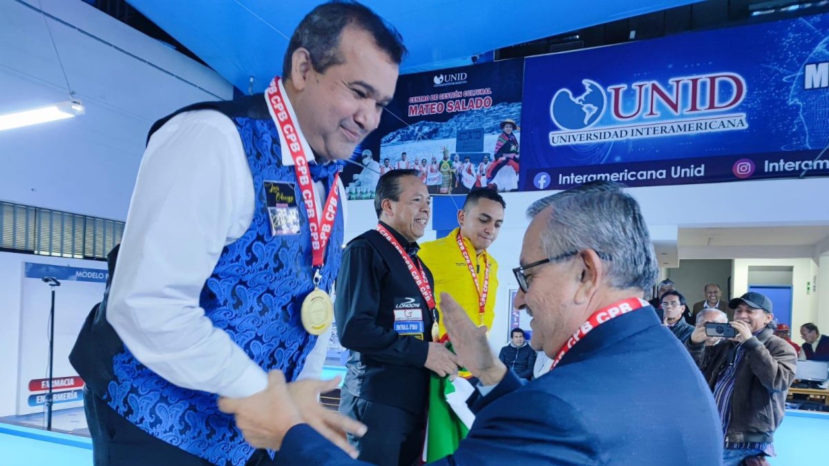 El billarista Luis Aveiga alcanzó el segundo puesto del Panamericano de Billar, en la categoría individual.