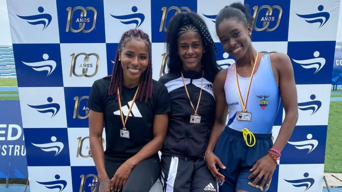 Atletismo. Angela Tenorio y Anahí Suárez se fueron de Ecuador compitiendo en Guayas.