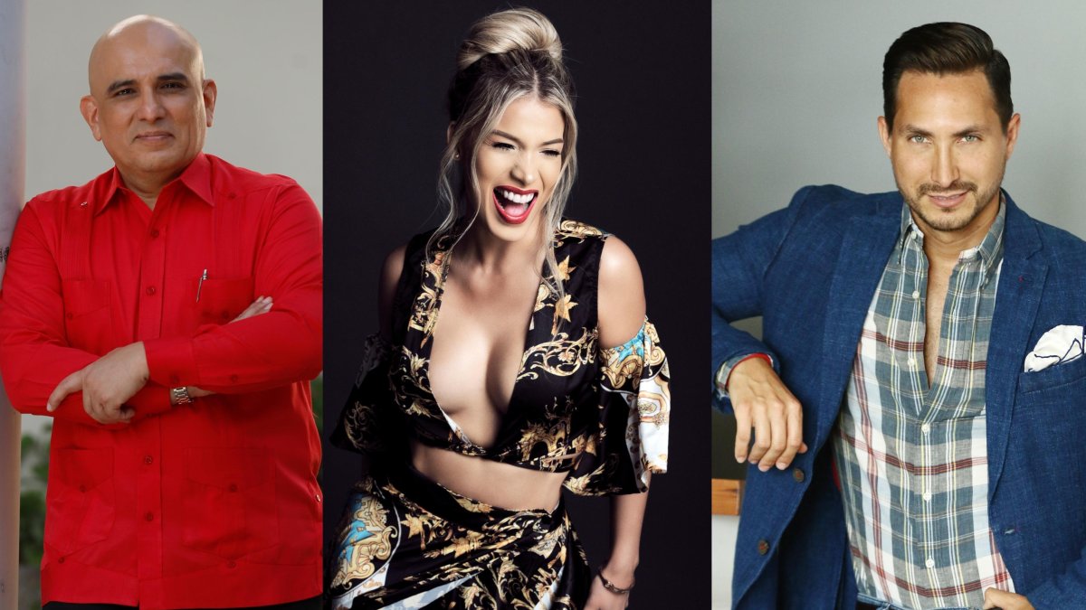 Mauricio Ayora, Mafer Pérez y Eduardo Andrade.