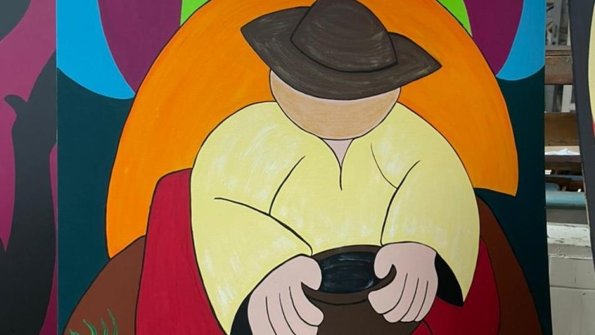 Artesanos fueron parte de la exhibición en la casa de salud mental porteña.