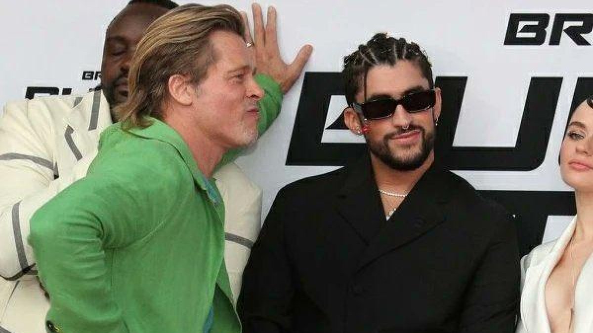 En redes sociales se viralizó el video del puertorriqueño junto al estadounidense durante la premier de la película Tren Bala.