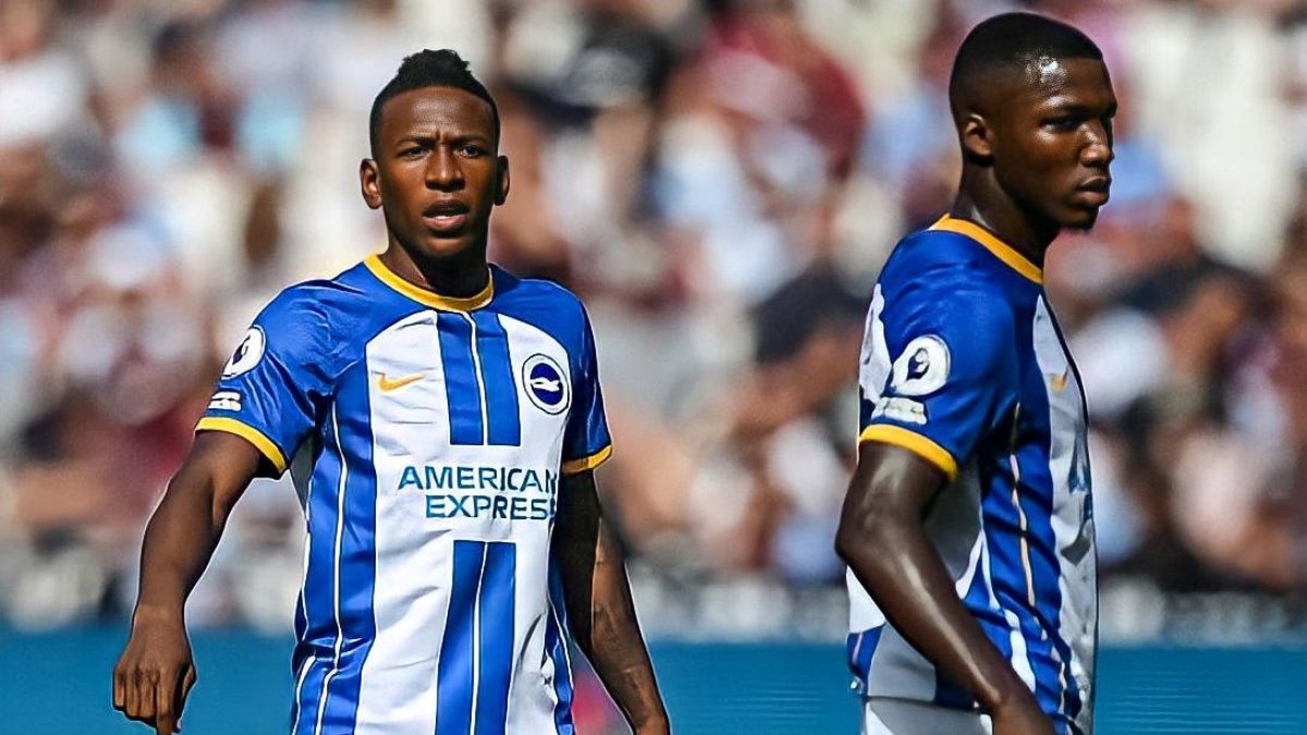 Pervis Estupiñán y Moisés Caicedo son titulares en Brighton.