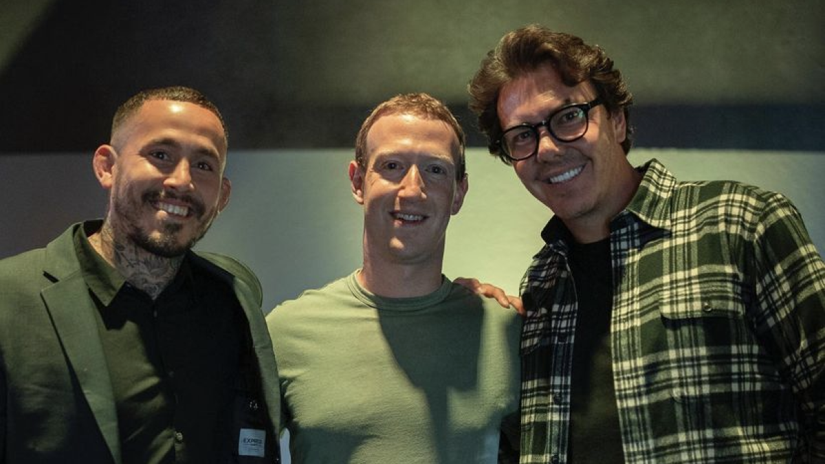 Chito Vera y el duro del Facebook Mark Zuckerberg.