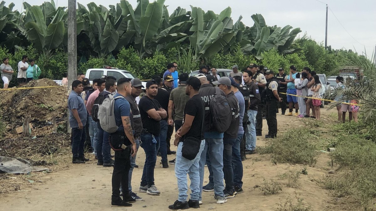 El macabro hallazgo fue en un camino de tercer orden del recinto San Pedro de Valdivia, cantón Puebloviejo.