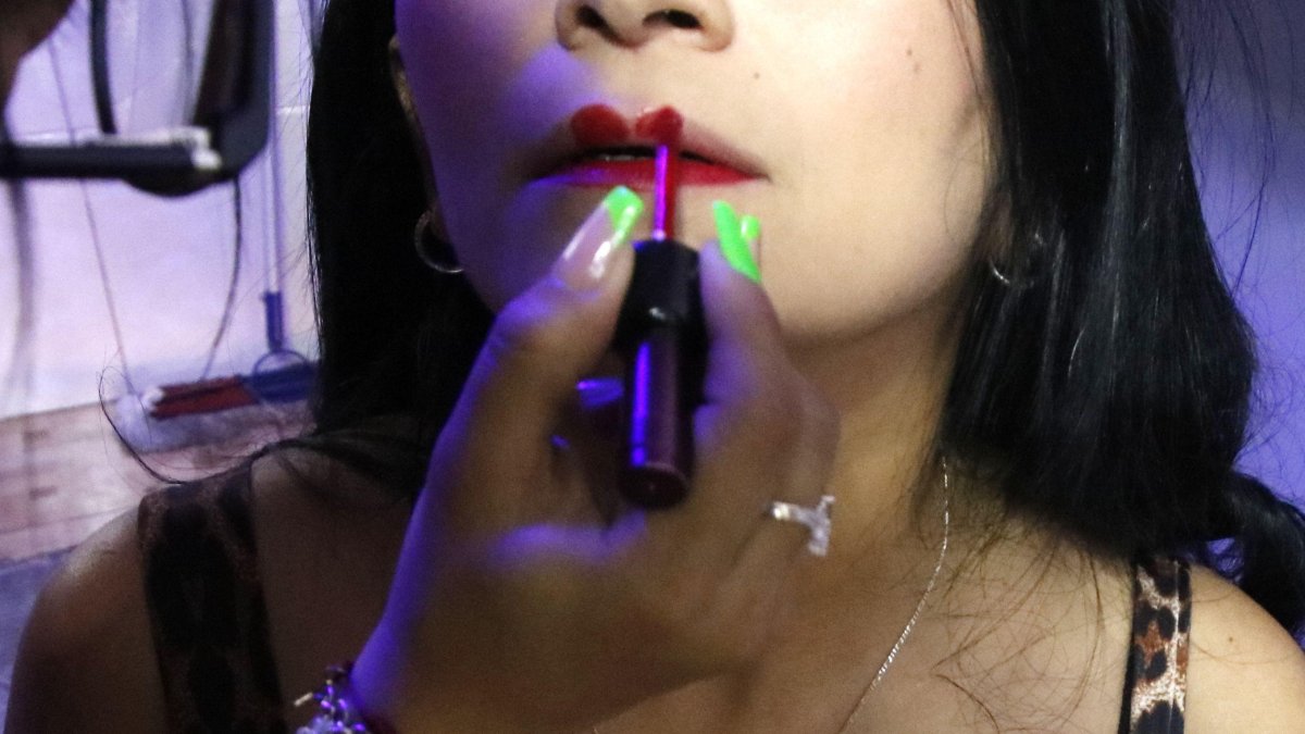 Algunas de las participantes llevaron a sus propias maquillistas.