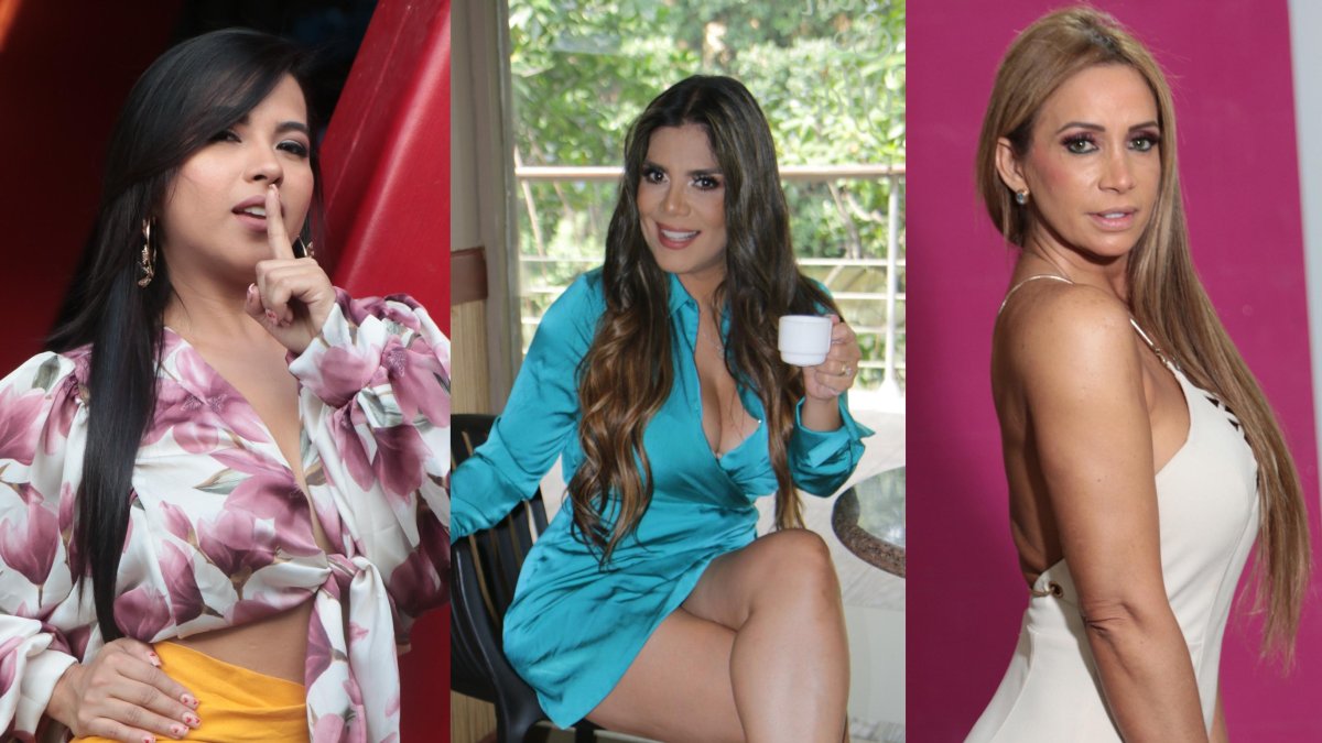 Jomahira Ganchozo, Sofía Caiche y Soraya Guerrero.