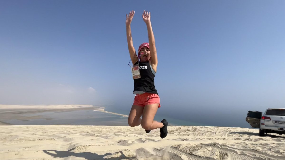 Mariapaz Maldonado, periodista de Diblu estuvo en el Mundial de Catar 2022.