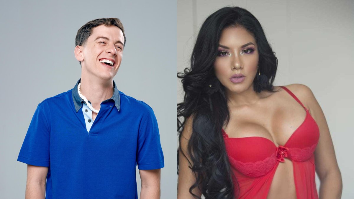 Guaynaa y Verónica Saltos. Ella dice que él le escribió en Instagram.