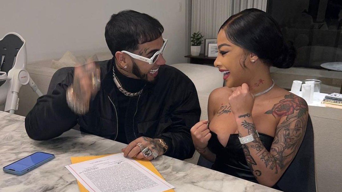 Anuel AA y Yailin se casaron en República Dominicana