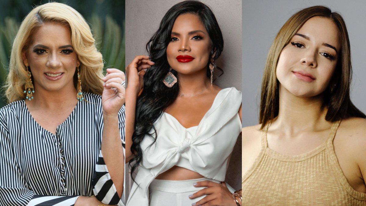 Gaby Pazmiño, Evelyn Calderón y Scarlett  Córdova.