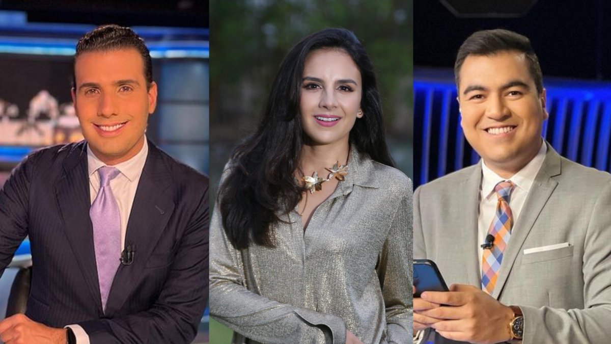 Juan Carlos Aizprúa, Estéfani Espín y Fernando Terranova.