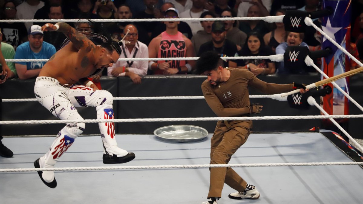 Bad Bunny le ganó a Damian Priest.