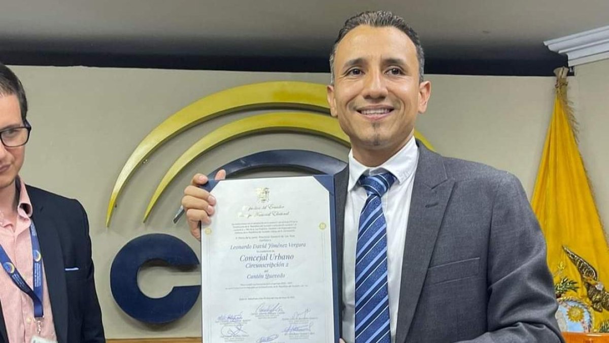 Jiménez ya tiene su credencial de concejal y el domingo 14 de mayo será posesionado.