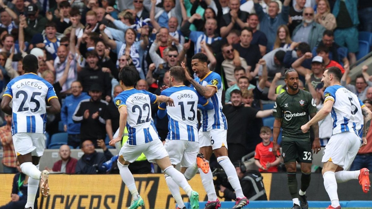 El domingo 21 de 2023, Brighton venció 3-1 a Southampton, en la fecha 37 de la Premier League.