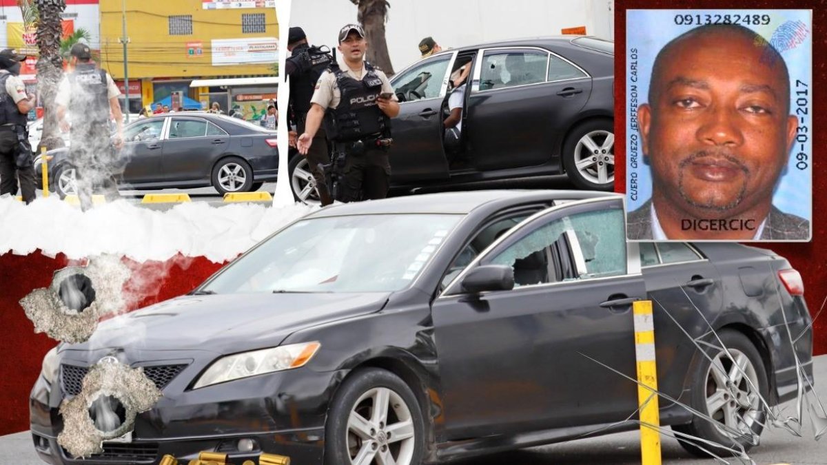 Jerffeson Cuero Gruezo se movilizaba en un carro Toyota cuando fue atacado interceptado y asesinado.