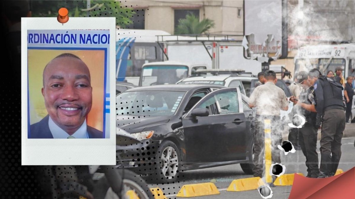 Jerfferson Carlos Cuero Gruezo fue asesinado al mediodía del martes. Conducía este vehículo de color negro. Policía acordonó la escena del crimen.