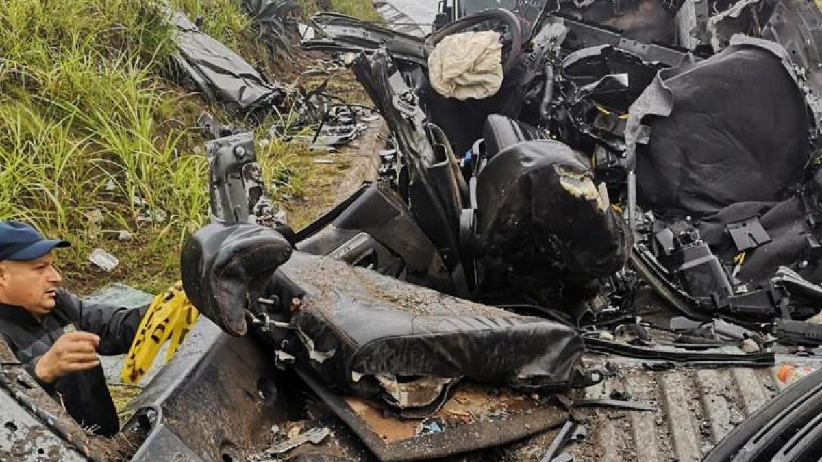 Un accidente de tránsito se registró en el Paso Lateral de Ambato.