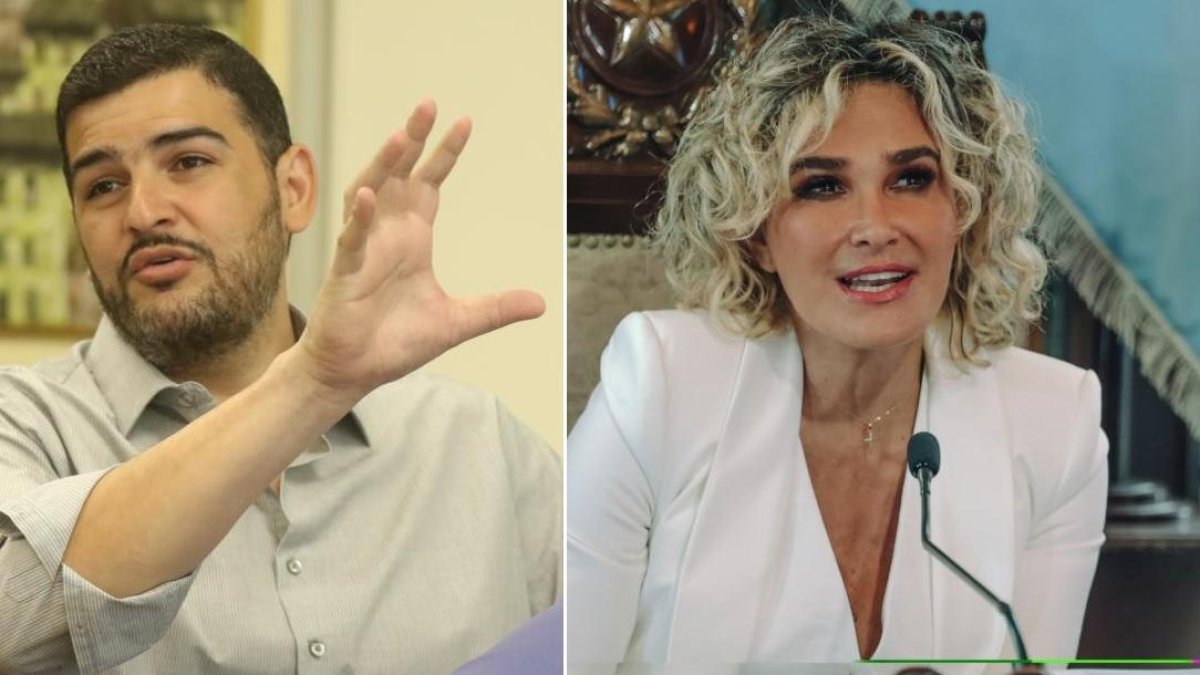 Aquiles Álvarez, alcalde de Guayaquil y Cynthia Viteri, exalcaldesa