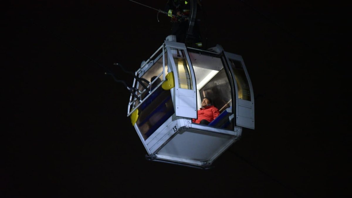 Hubo pánico entre los atrapados.