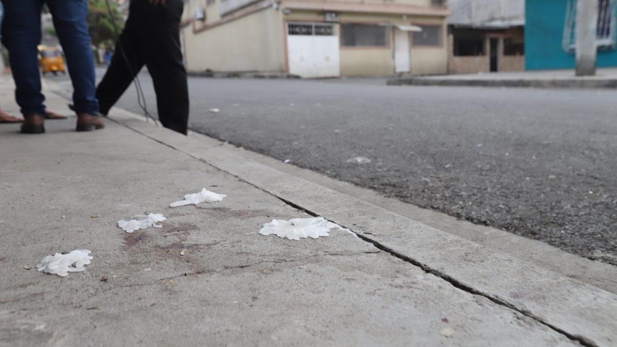 La vereda donde la niña fue alcanzada.