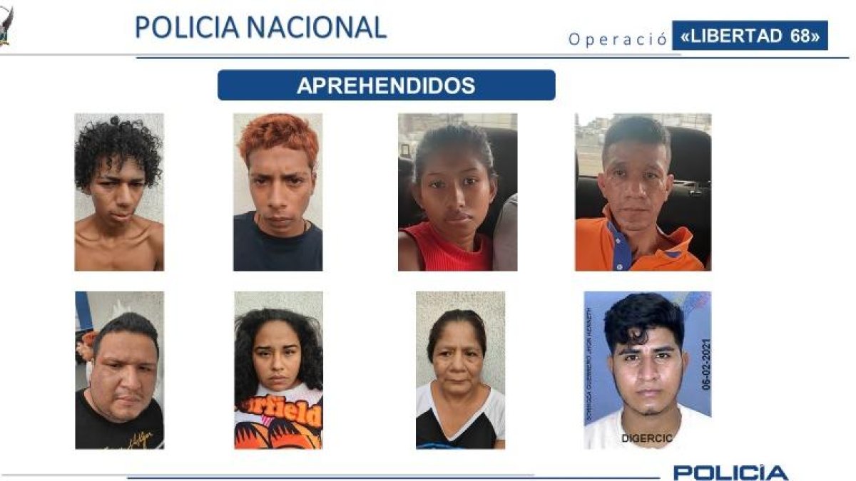 Los capturados fueron mostrados para que otras posibles víctimas los reconozcan.