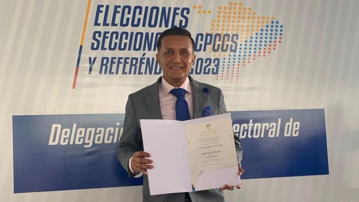 Bolívar Vera fue elegido para concejal del período 2023-2027.