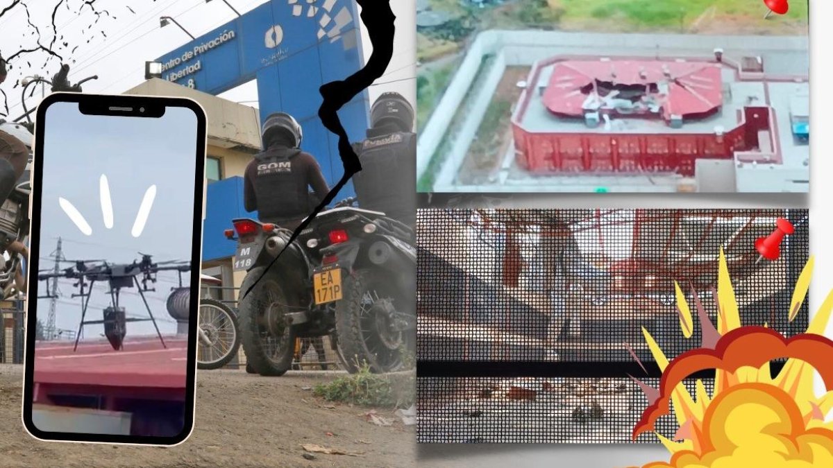 La Roca forma parte de este complejo carcelario ubicado en la vía a Daule. Policías, militares y agentes penitenciarios se mantuvieron  atentos a la novedad.