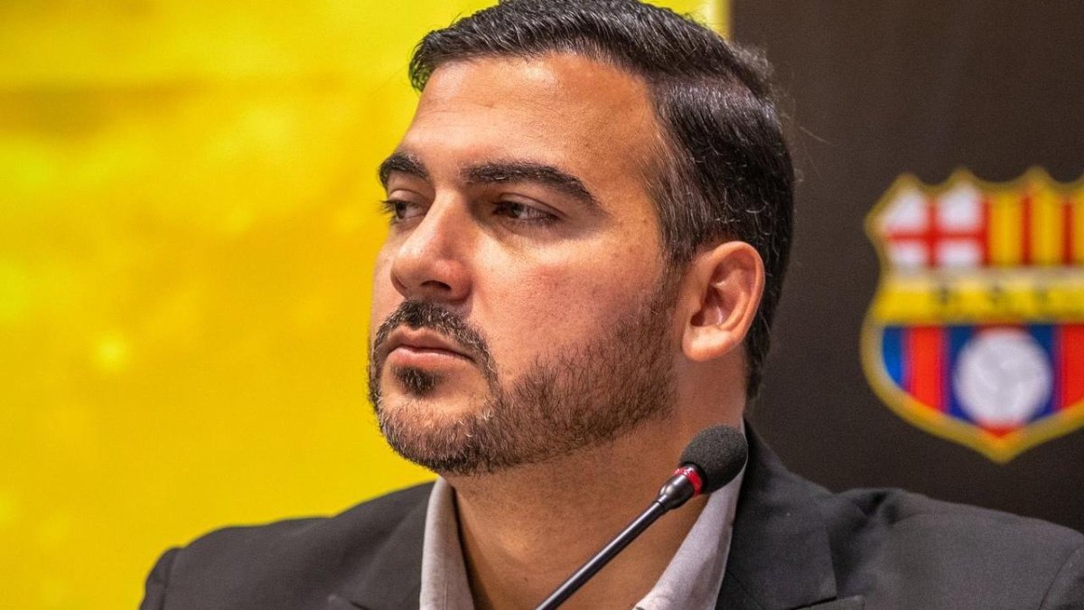 Antonio Álvarez presidente de la Comisión de fútbol de Barcelona.