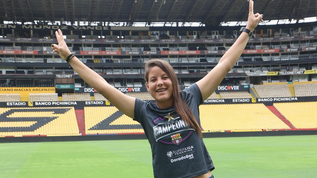 Maleike Pacheco arquera de Barcelona jugará su primera Copa Libertadores.