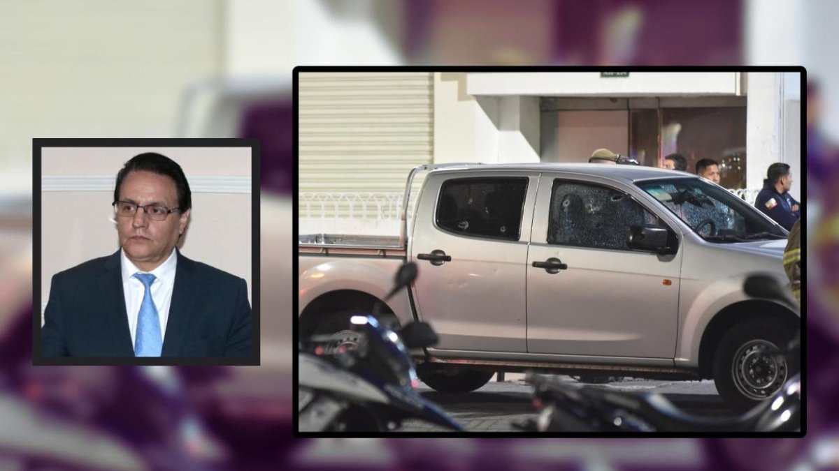 A esta camioneta se acababa de embarcar Fernando Villavicencio el día de su ataque, el 9 de agosto de 2023.