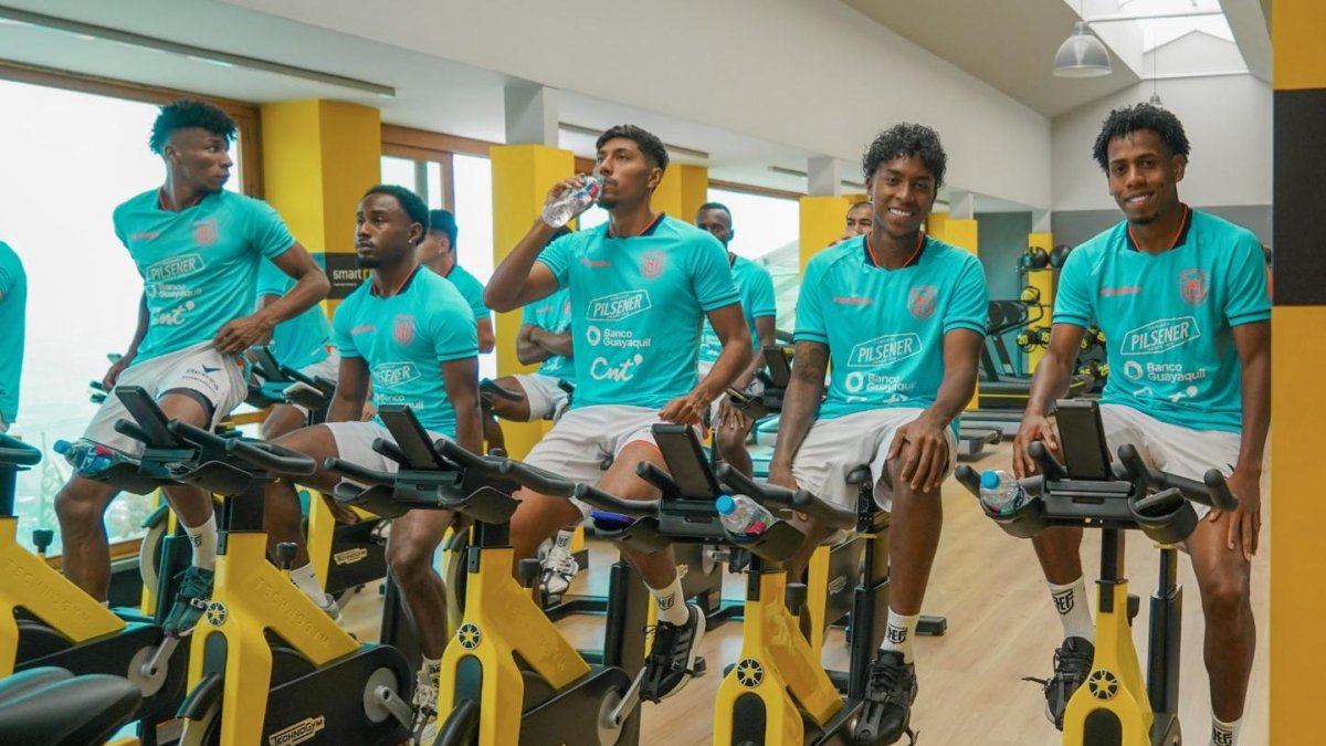 La selección de Ecuador volvió a entrenar en la Casa de la Selección.