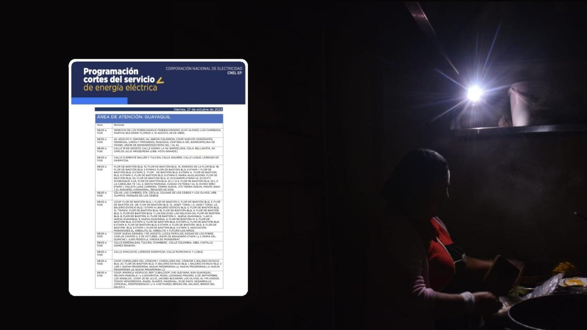 Los cortes de luz en Guayaquil tomaron por sorpresa a muchos ciudadanos.