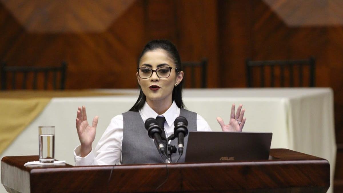 Viviana Veloz, asumió la presidencia de la Asamblea tras la renuncia de Henry Kronfle.